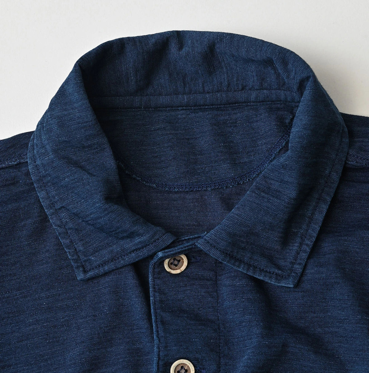 45R Indigo Supima 908 Tenjiku Polo
