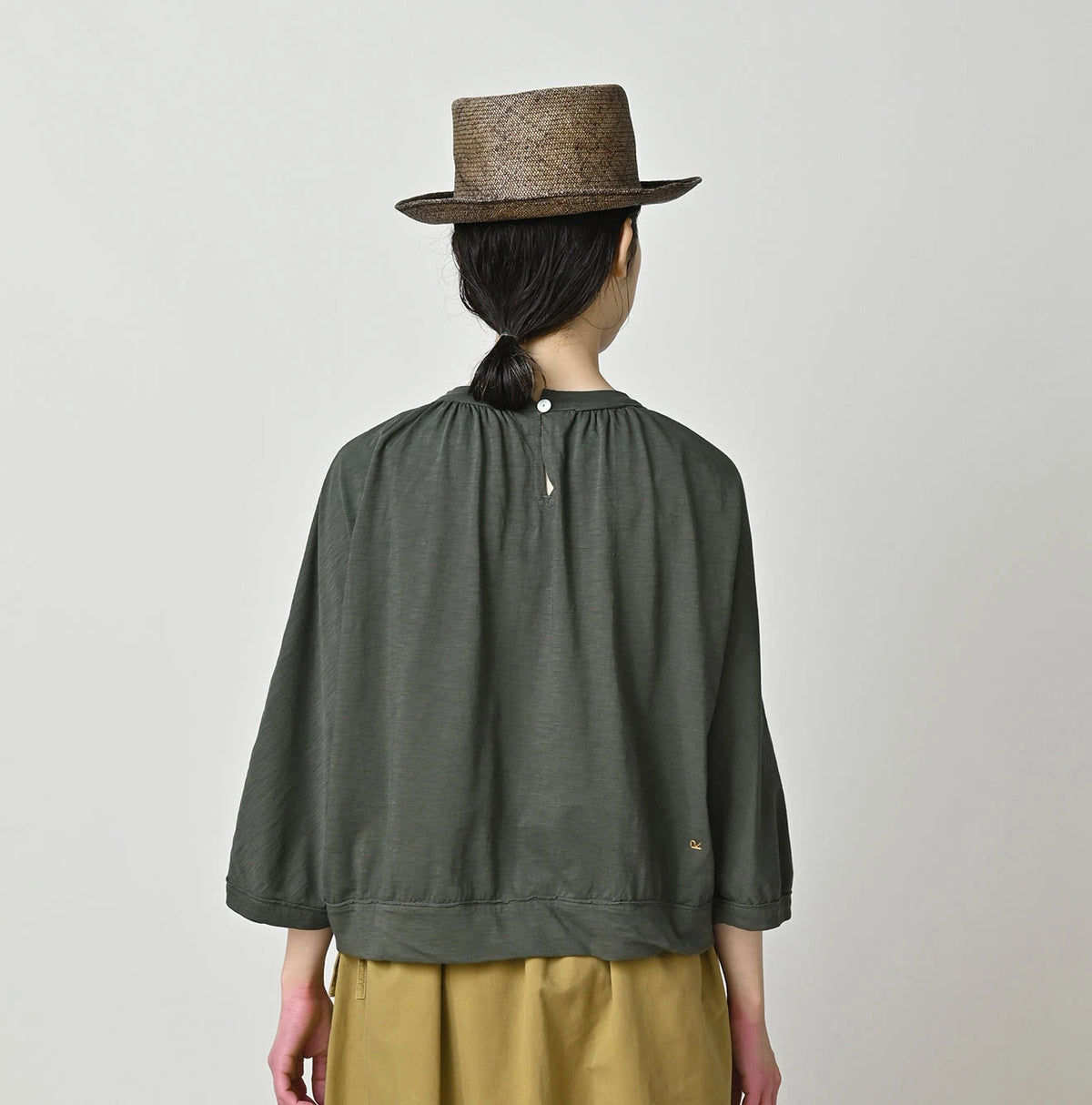 45R Supima Gathered Dolman T-shirt