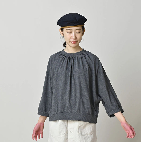 45R Supima Gathered Dolman T-shirt (Top-Dyed)