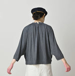 45R Supima Gathered Dolman T-shirt (Top-Dyed)