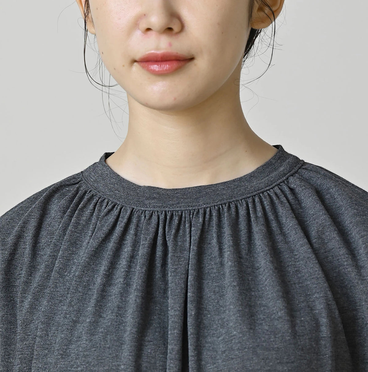 45R Supima Gathered Dolman T-shirt (Top-Dyed)