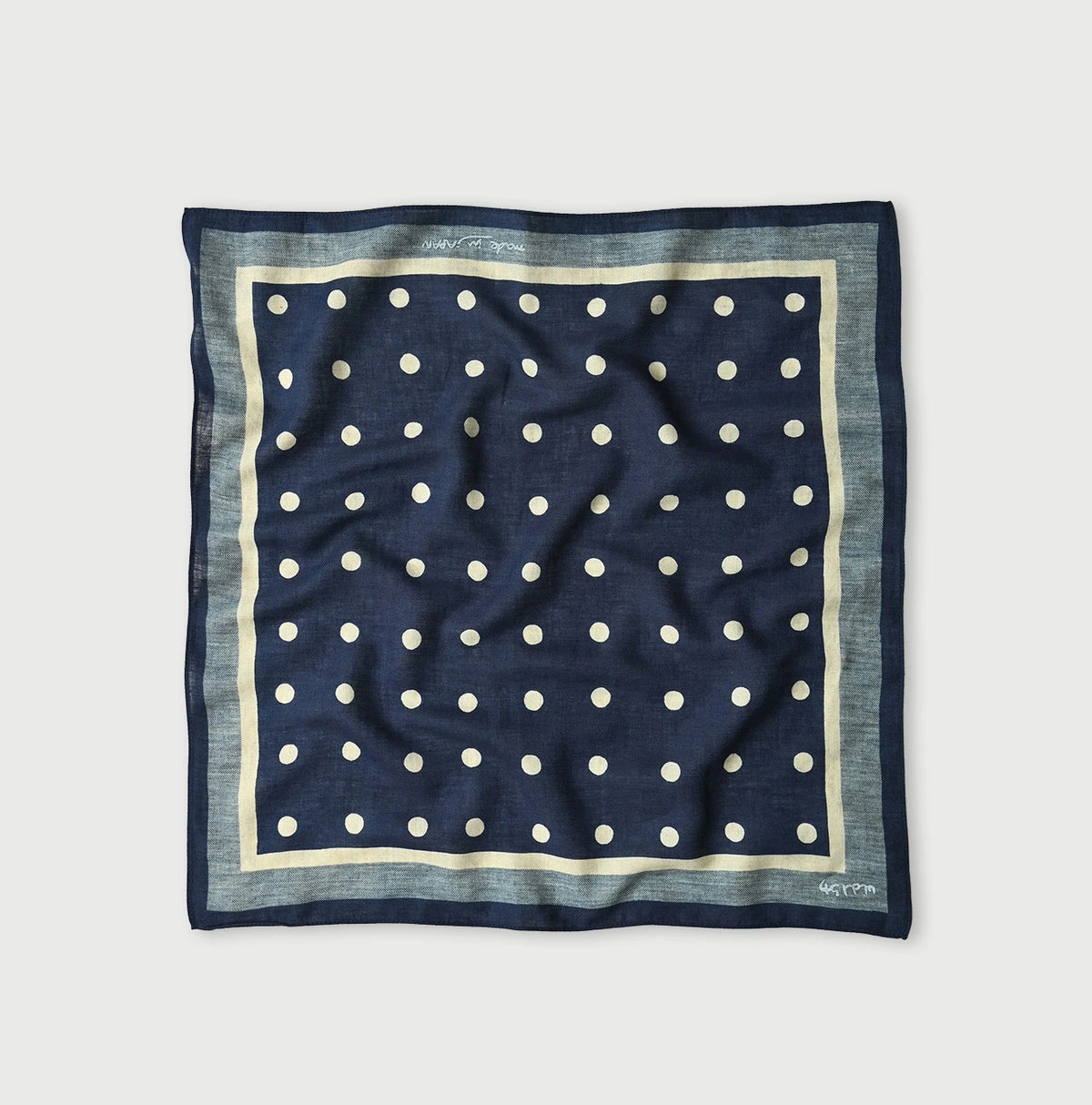 45R Indigo Polka Dot Bandana