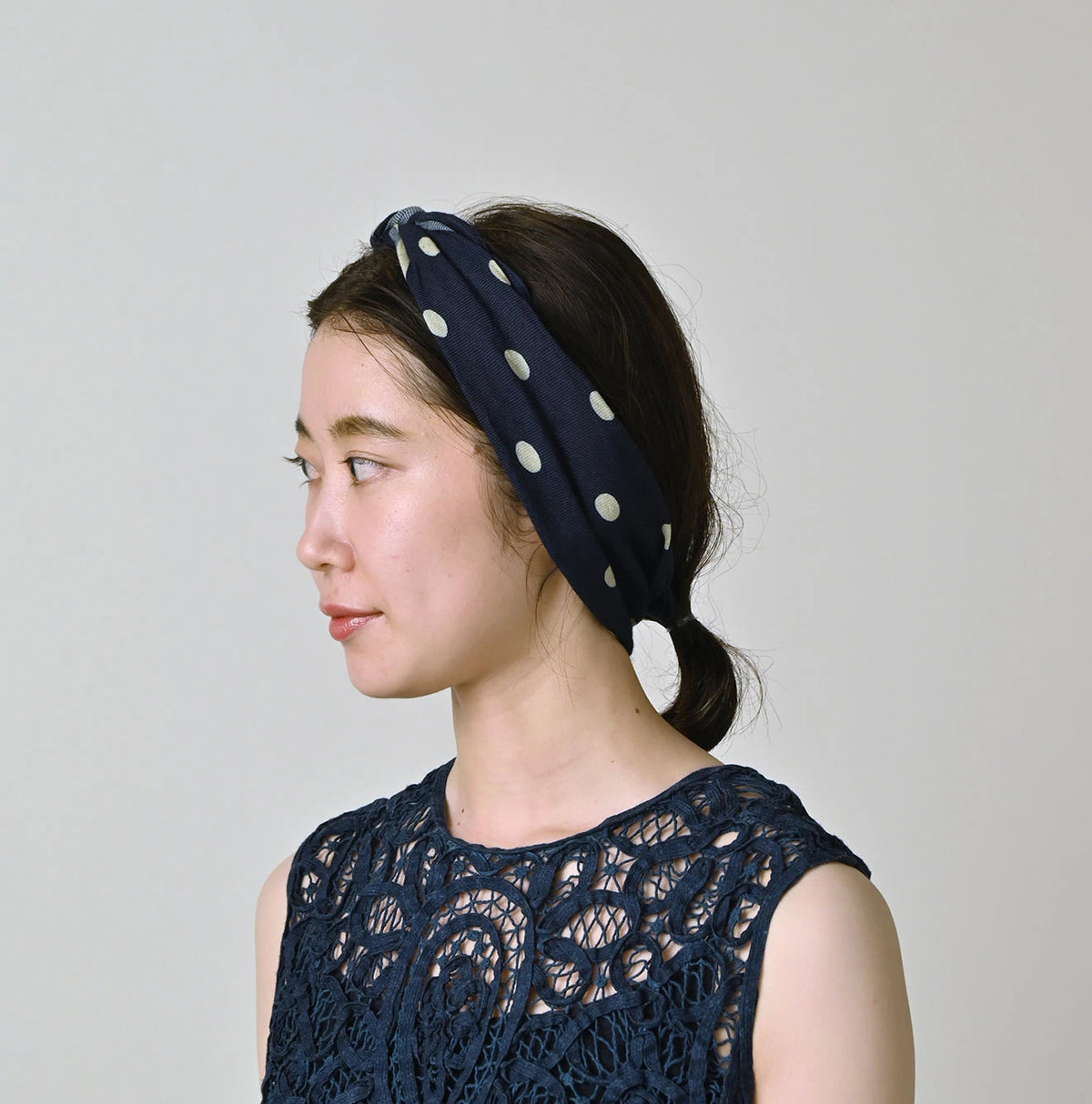 45R Indigo Polka Dot Bandana