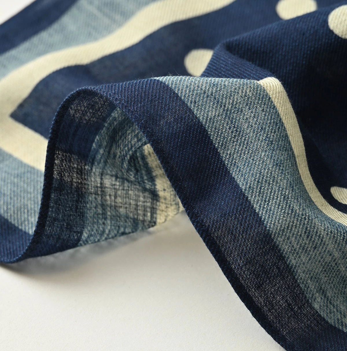 45R Indigo Polka Dot Bandana