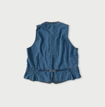 45R 45 Petite Denim Vest Distressed