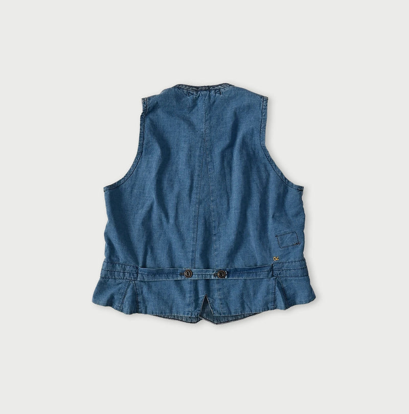 45R 45 Petite Denim Vest Distressed - Image 12