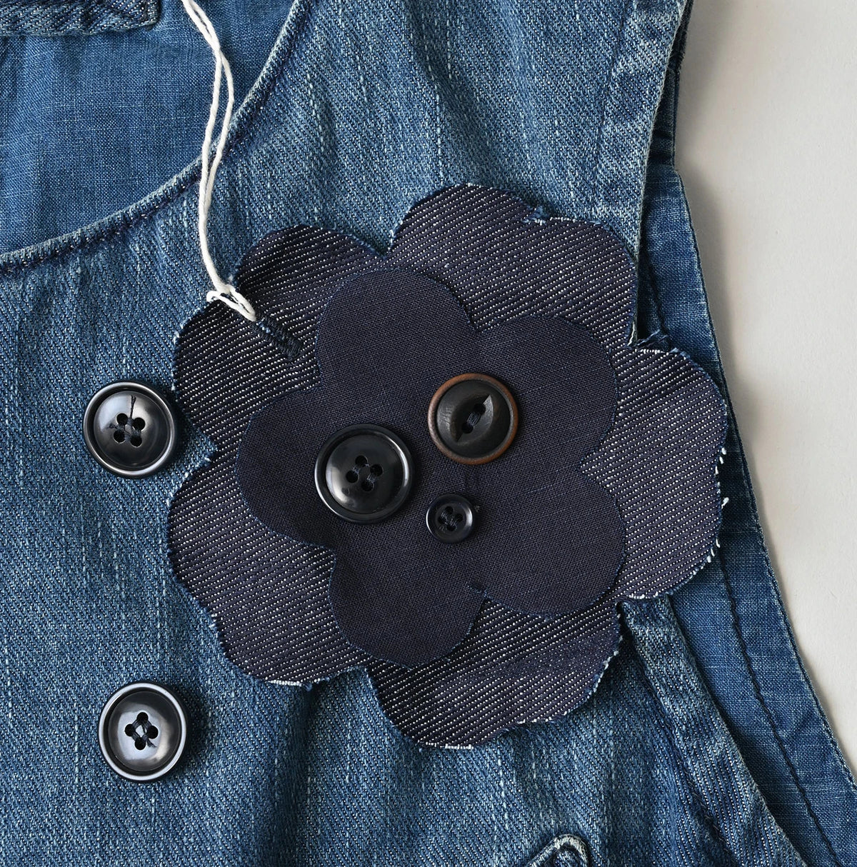 45R 45 Petite Denim Vest Distressed