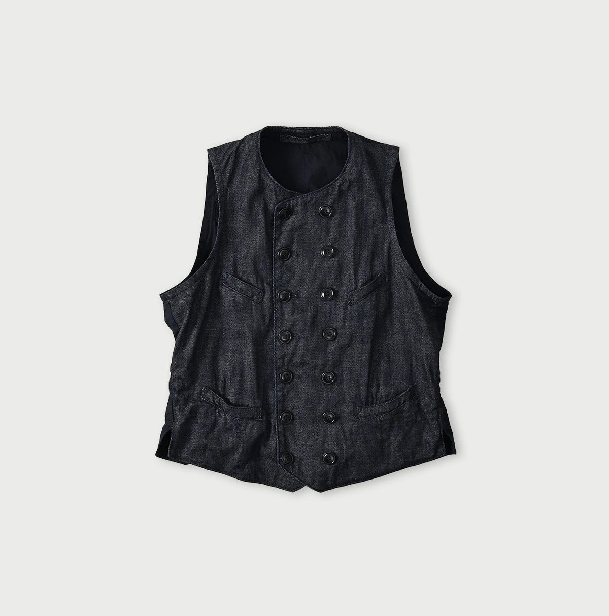 45R 45 Petite Denim Vest Nou