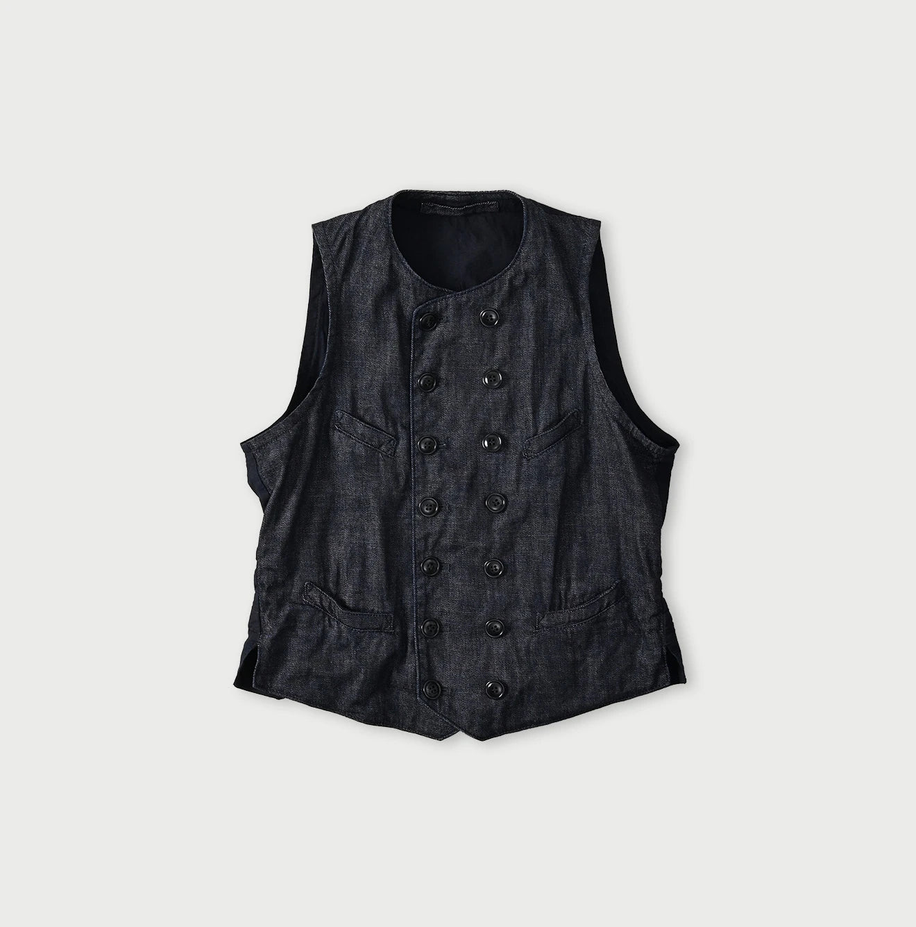 45R 45 Petite Denim Vest Nou - Image 1