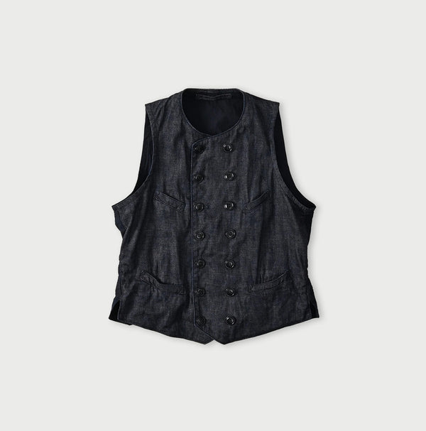 45R 45 Petite Denim Vest Nou