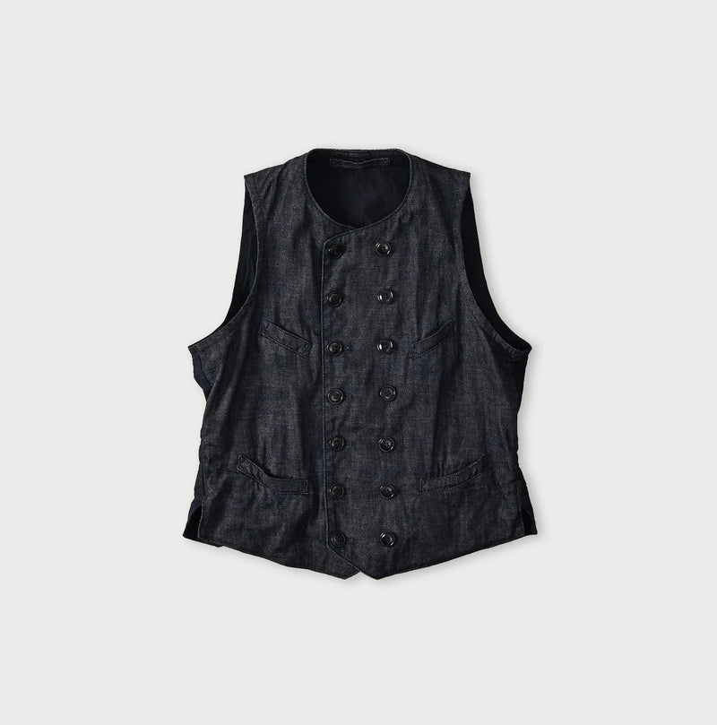 45R 45 Petite Denim Vest Nou - Image 1