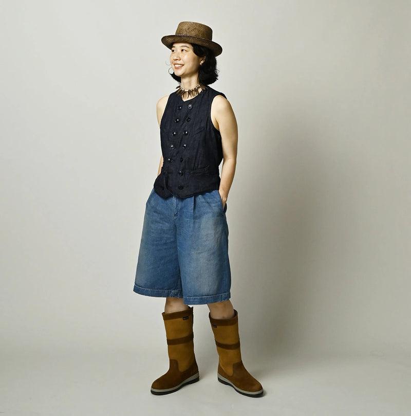 45R 45 Petite Denim Vest Nou - Image 2