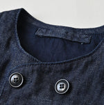 45R 45 Petite Denim Vest Nou