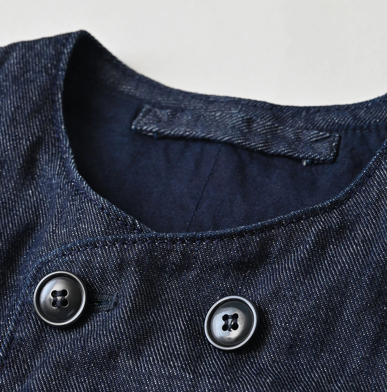 45R 45 Petite Denim Vest Nou - Image 14
