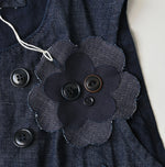 45R 45 Petite Denim Vest Nou