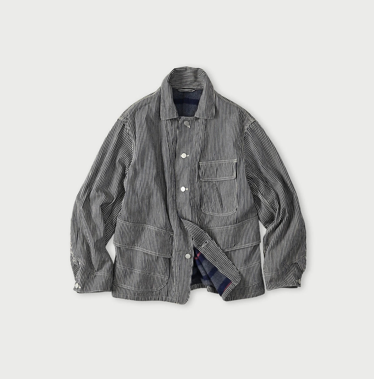 45R Komugi Denim × Rag Fleece 908 Mountain Coverall Nou