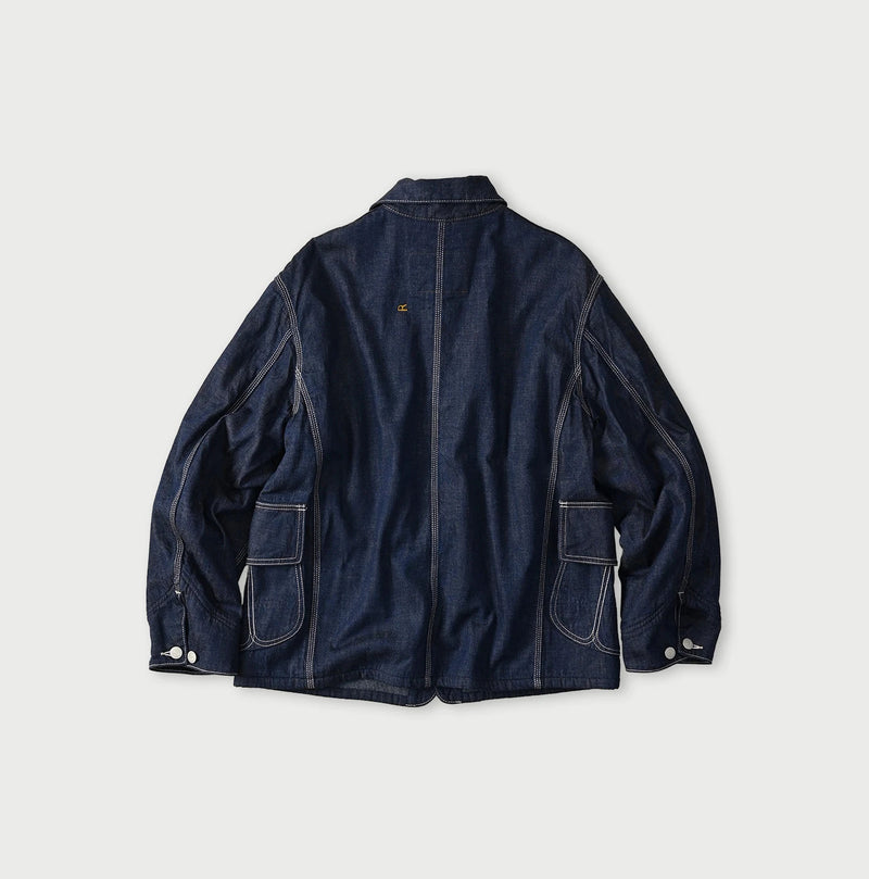 45R Komugi Denim × Rag Fleece 908 Mountain Coverall Nou - Image 16