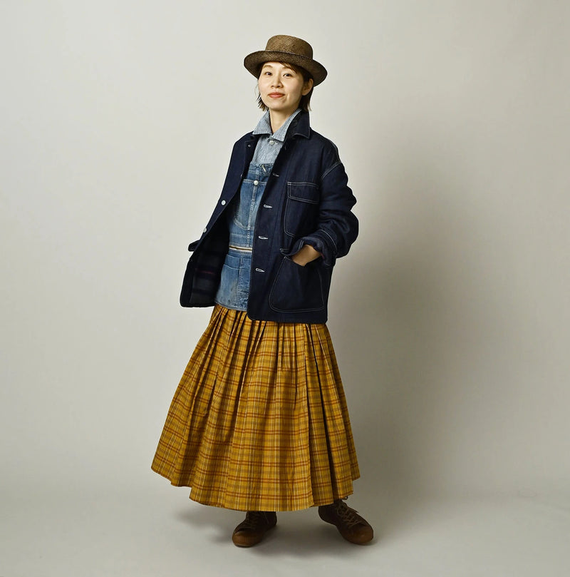 45R Komugi Denim × Rag Fleece 908 Mountain Coverall Nou - Image 3