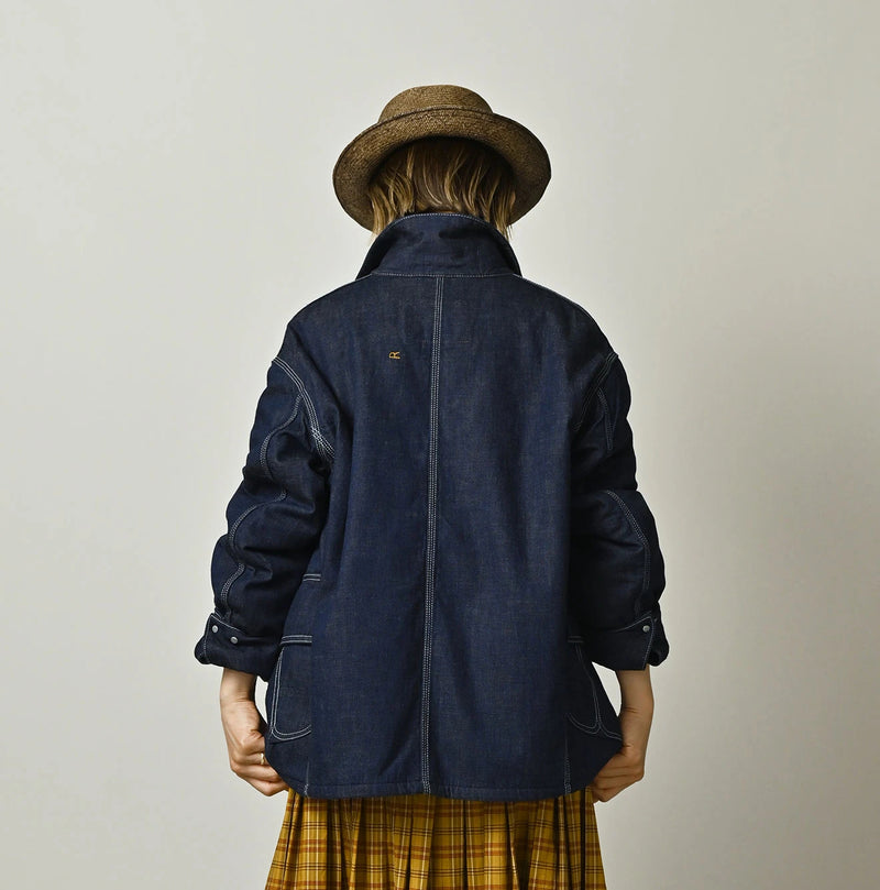 45R Komugi Denim × Rag Fleece 908 Mountain Coverall Nou - Image 7
