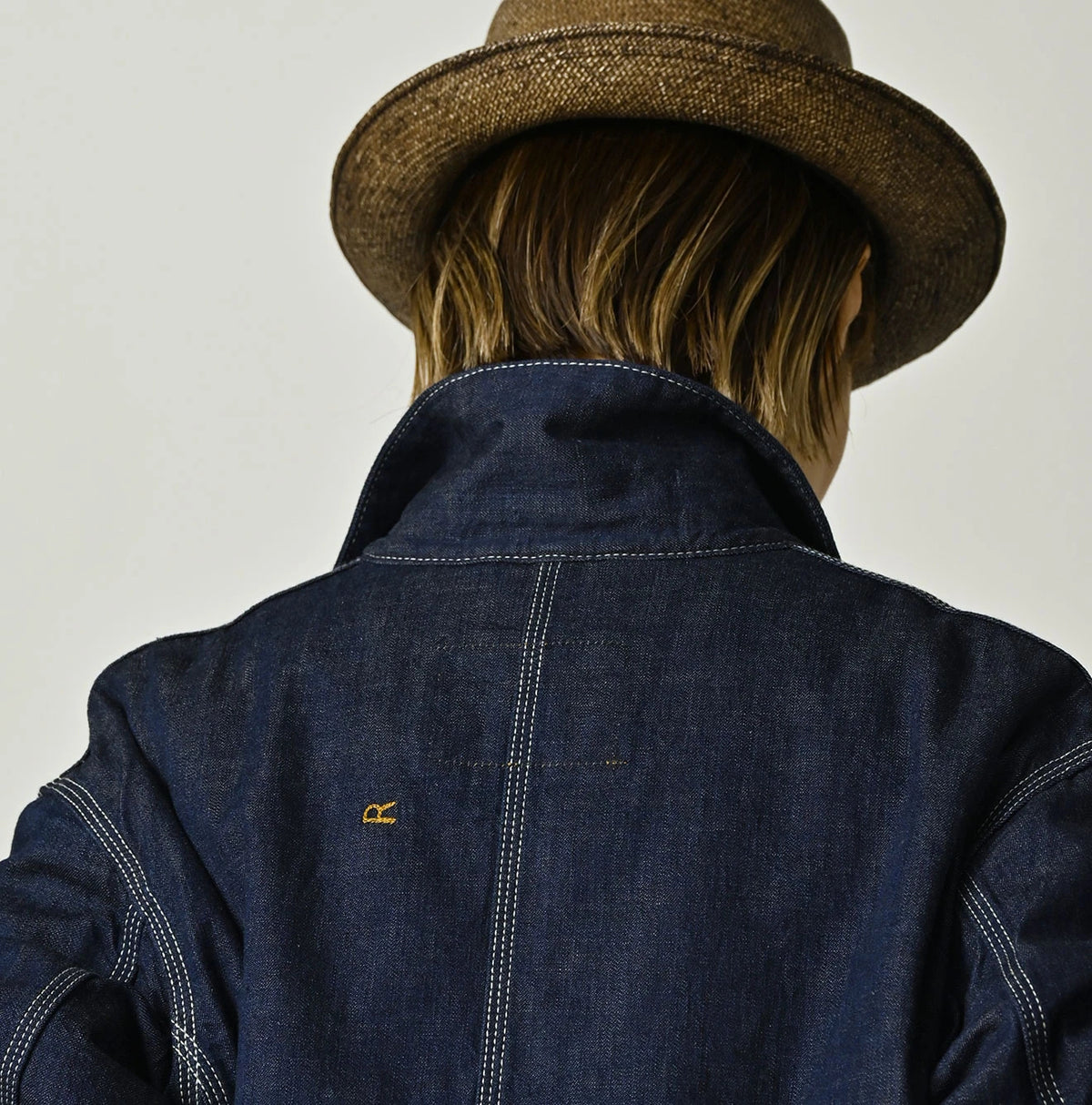 45R Komugi Denim × Rag Fleece 908 Mountain Coverall Nou