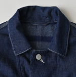 45R Komugi Denim × Rag Fleece 908 Mountain Coverall Nou