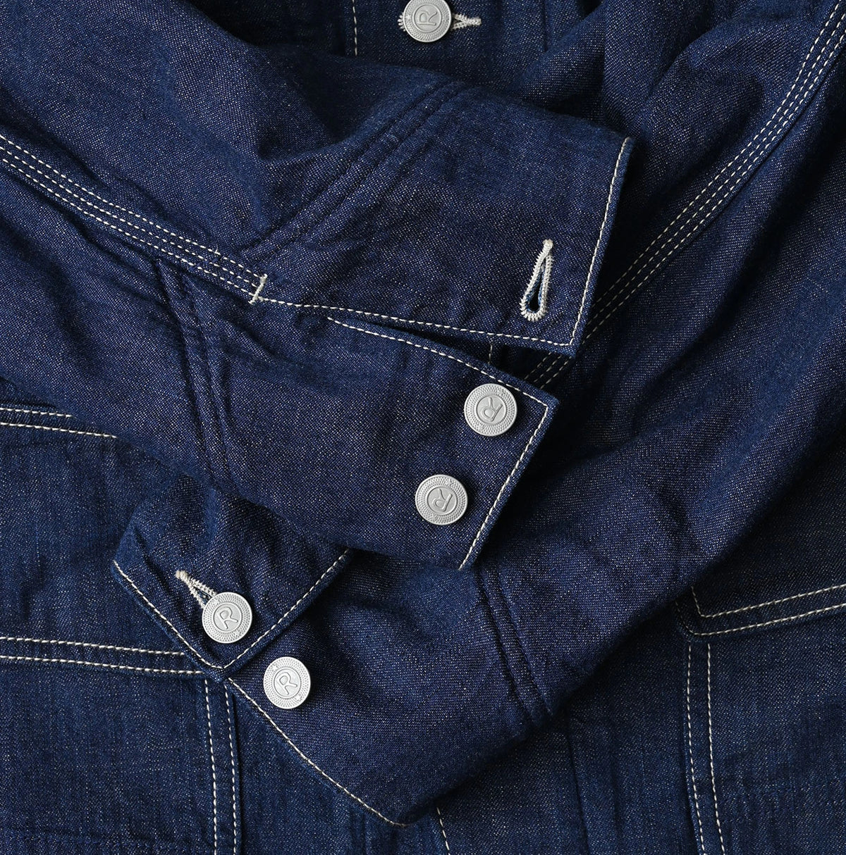45R Komugi Denim × Rag Fleece 908 Mountain Coverall Nou