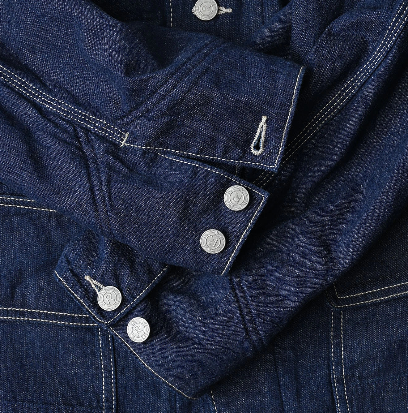 45R Komugi Denim × Rag Fleece 908 Mountain Coverall Nou - Image 19