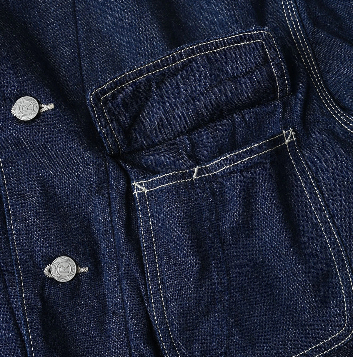 45R Komugi Denim × Rag Fleece 908 Mountain Coverall Nou