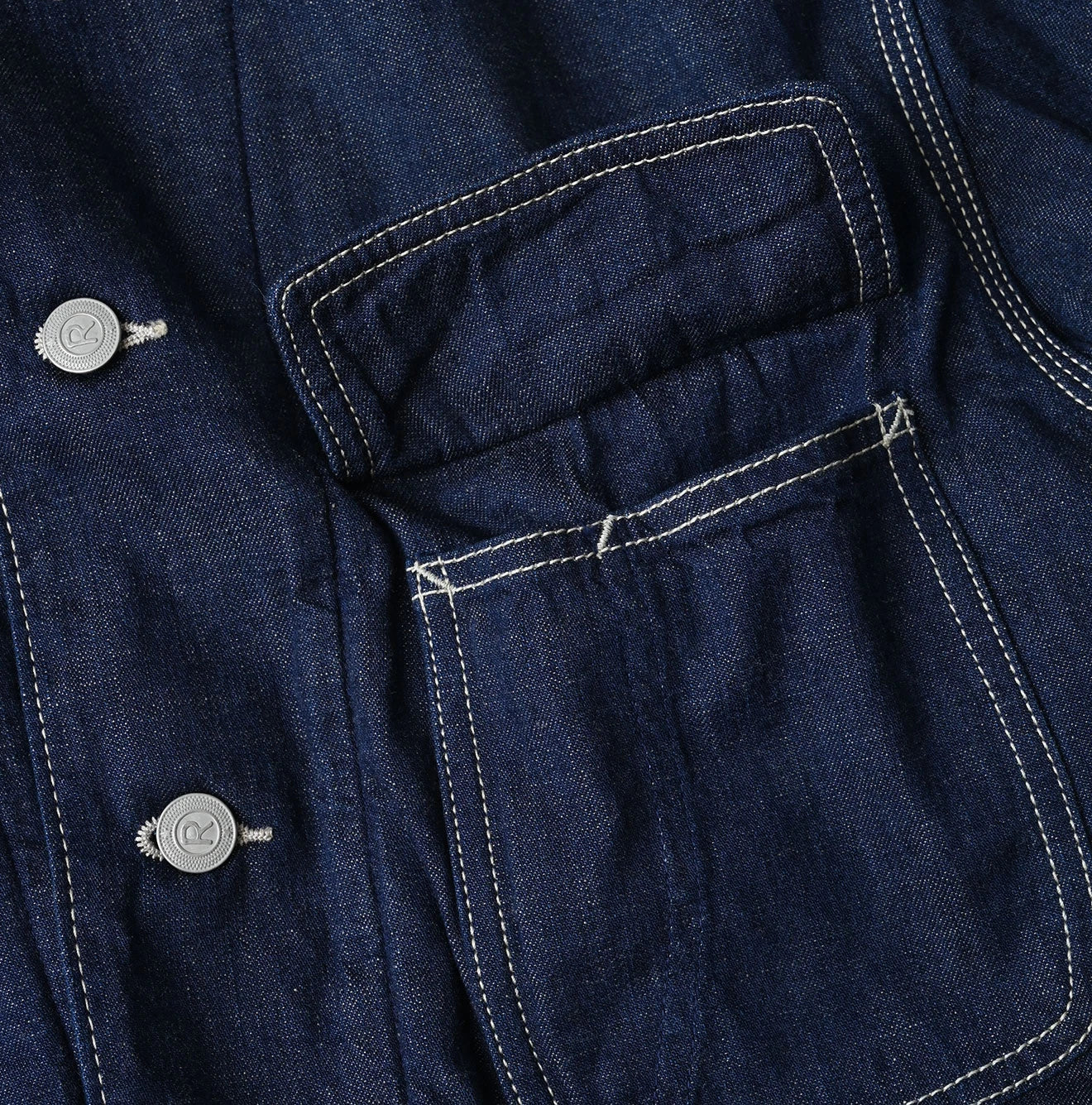 45R Komugi Denim × Rag Fleece 908 Mountain Coverall Nou - Image 20