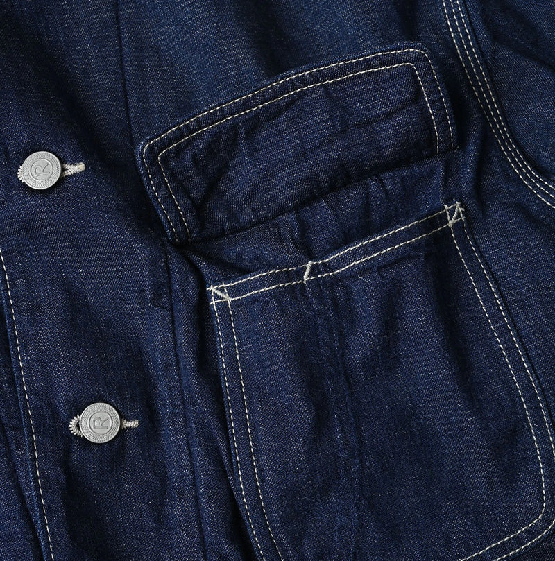 45R Komugi Denim × Rag Fleece 908 Mountain Coverall Nou - Image 20