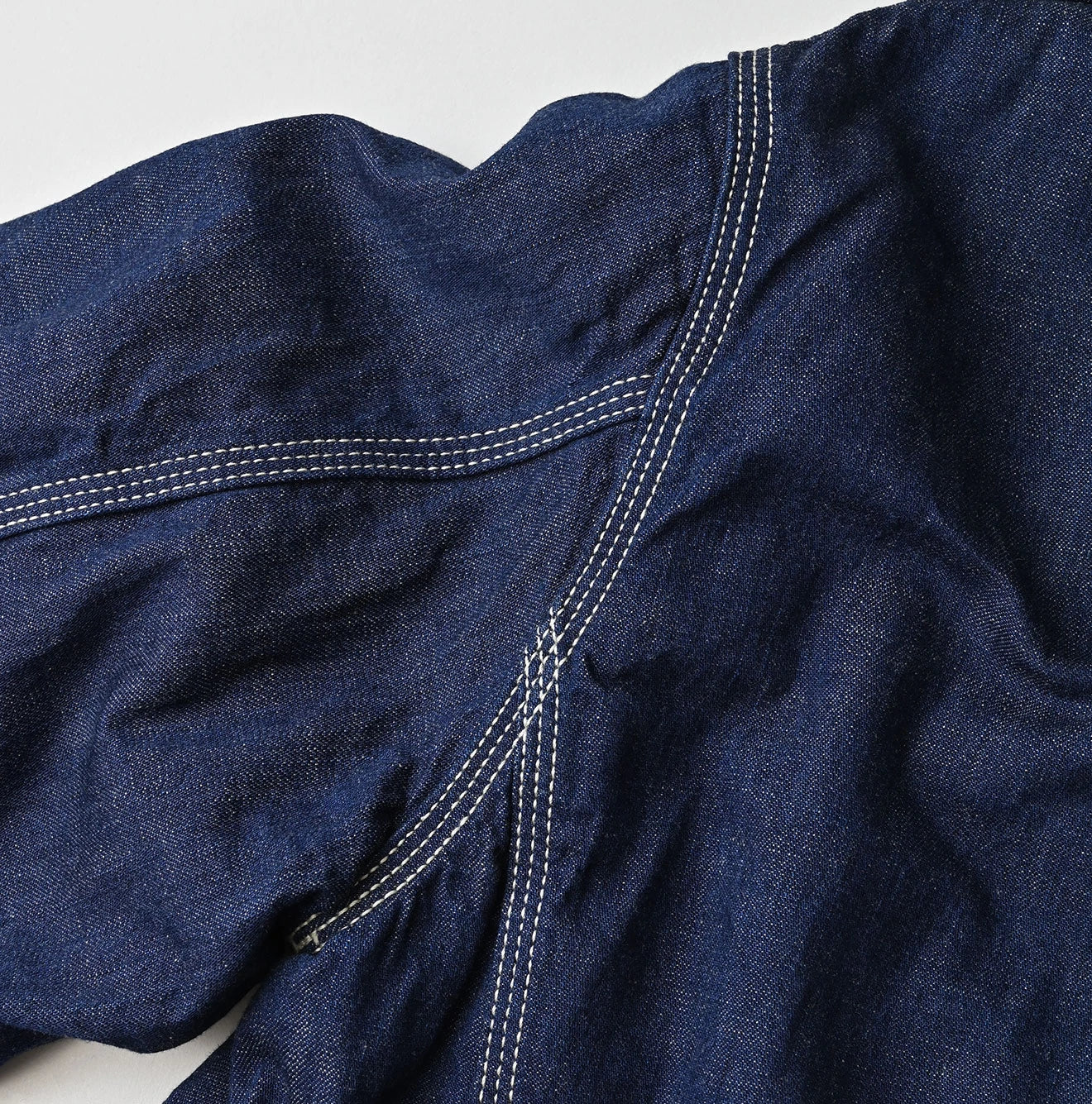 45R Komugi Denim × Rag Fleece 908 Mountain Coverall Nou - Image 22