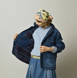 45R Komugi Denim × Rag Fleece 908 Mountain Coverall Distressed