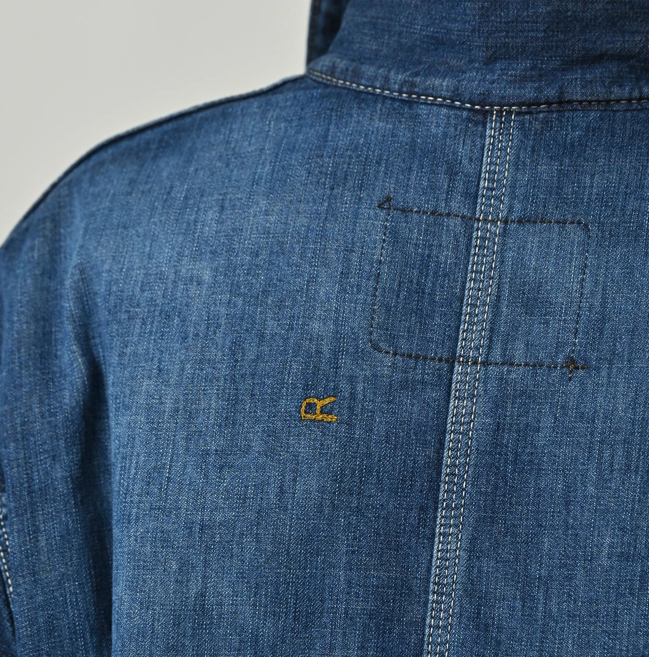 45R Komugi Denim × Rag Fleece 908 Mountain Coverall Distressed - Image 15