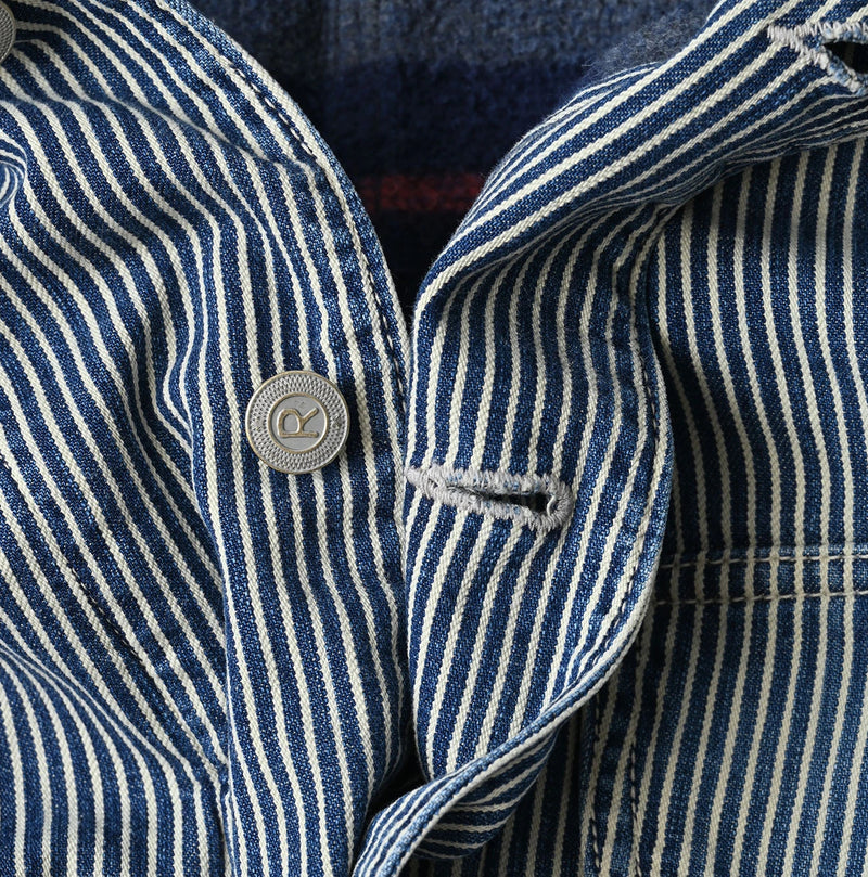 45R Komugi Denim × Rag Fleece 908 Mountain Coverall Distressed - Image 18