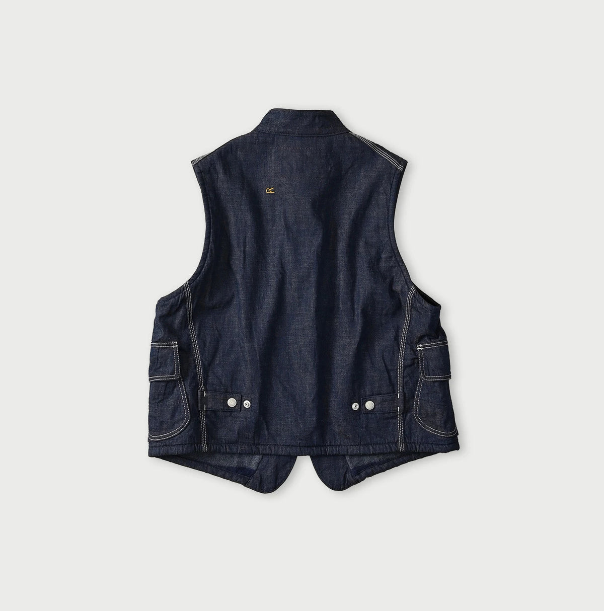 45R Komugi Denim × Rag Fleece 908 Mountain Vest Nou