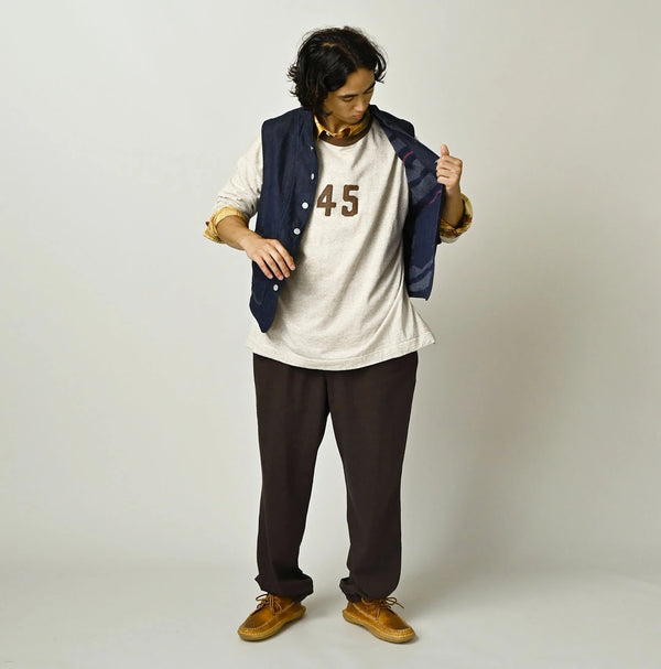 45R Komugi Denim × Rag Fleece 908 Mountain Vest Nou