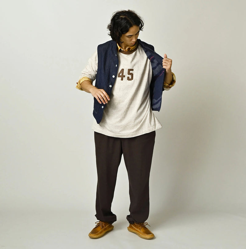 45R Komugi Denim × Rag Fleece 908 Mountain Vest Nou - Image 5