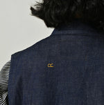 45R Komugi Denim × Rag Fleece 908 Mountain Vest Nou
