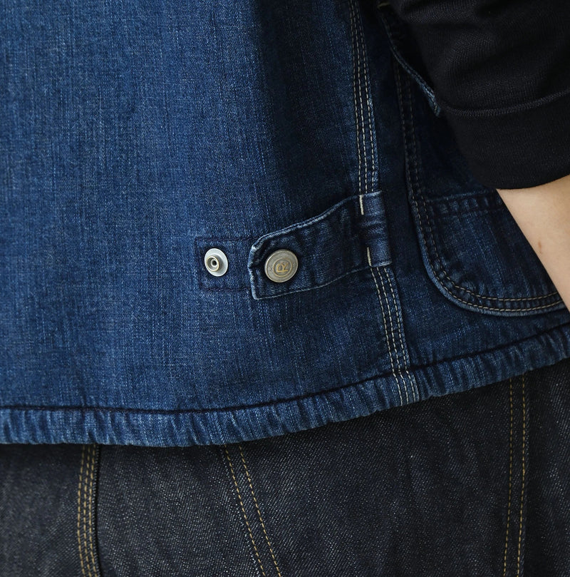 45R Komugi Denim × Rag Fleece 908 Mountain Vest Distressed - Image 14