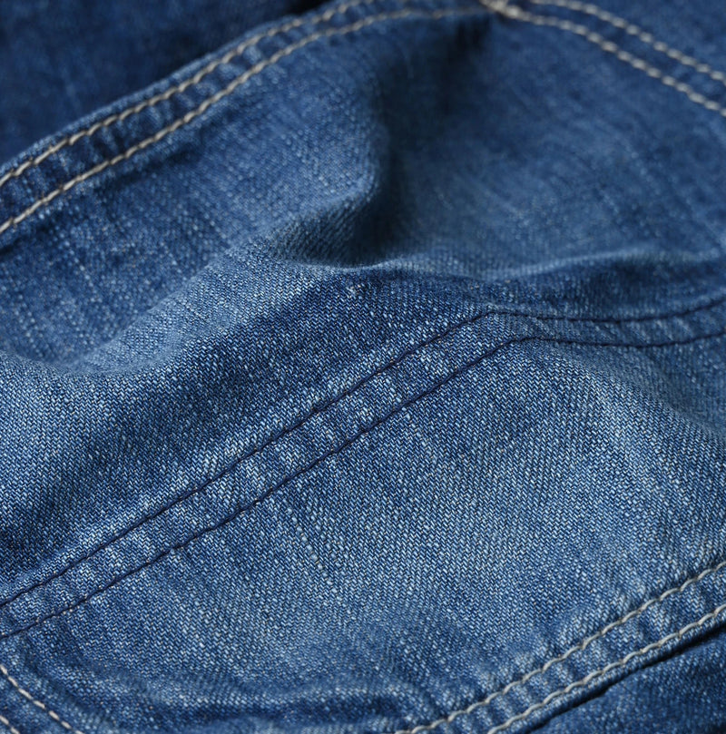 45R Komugi Denim × Rag Fleece 908 Mountain Vest Distressed - Image 20