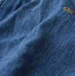 45R Komugi Denim × Rag Fleece 908 Mountain Vest Distressed