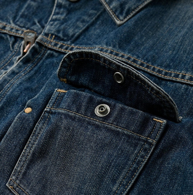 Rye Mugi Denim 908 Crosby Jacket Men (Size 4 & 5) - 45R by 45rpm studio