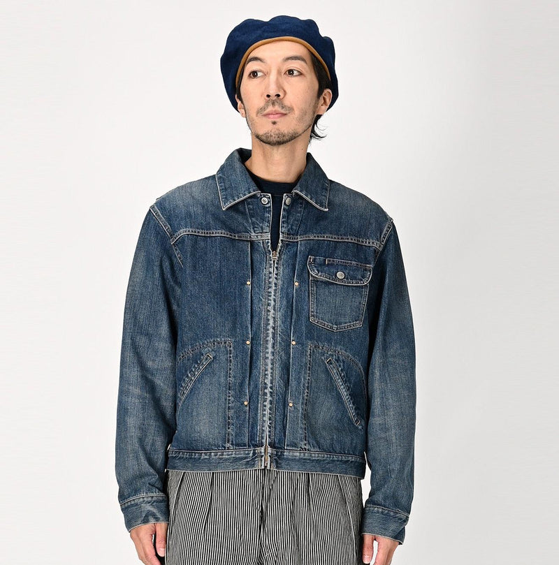 Rye Mugi Denim 908 Crosby Jacket Men (Size 4 & 5) - 45R by 45rpm studio