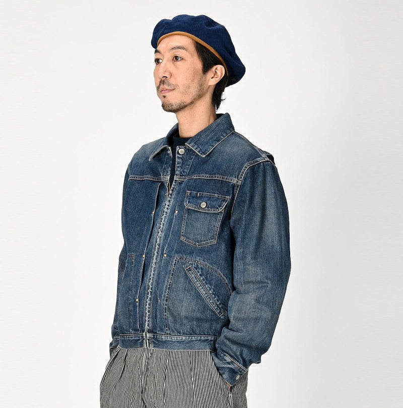 Rye Mugi Denim 908 Crosby Jacket Men (Size 4 & 5) - 45R by 45rpm studio