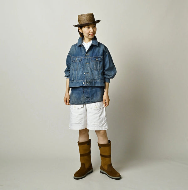 45R Komugi Denim Annie Denim Jacket Distressed