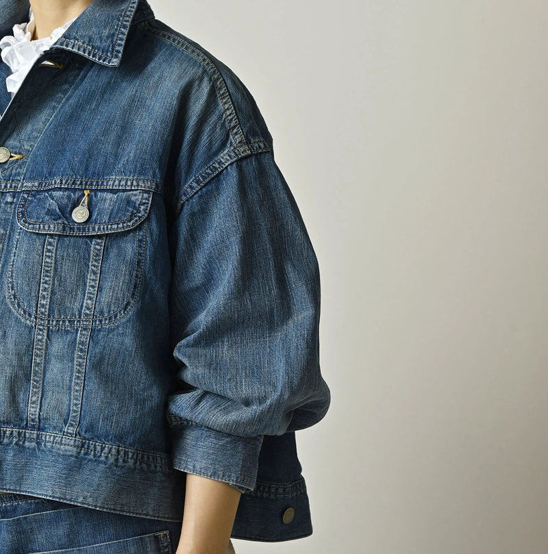 45R Komugi Denim Annie Denim Jacket Distressed - Image 10