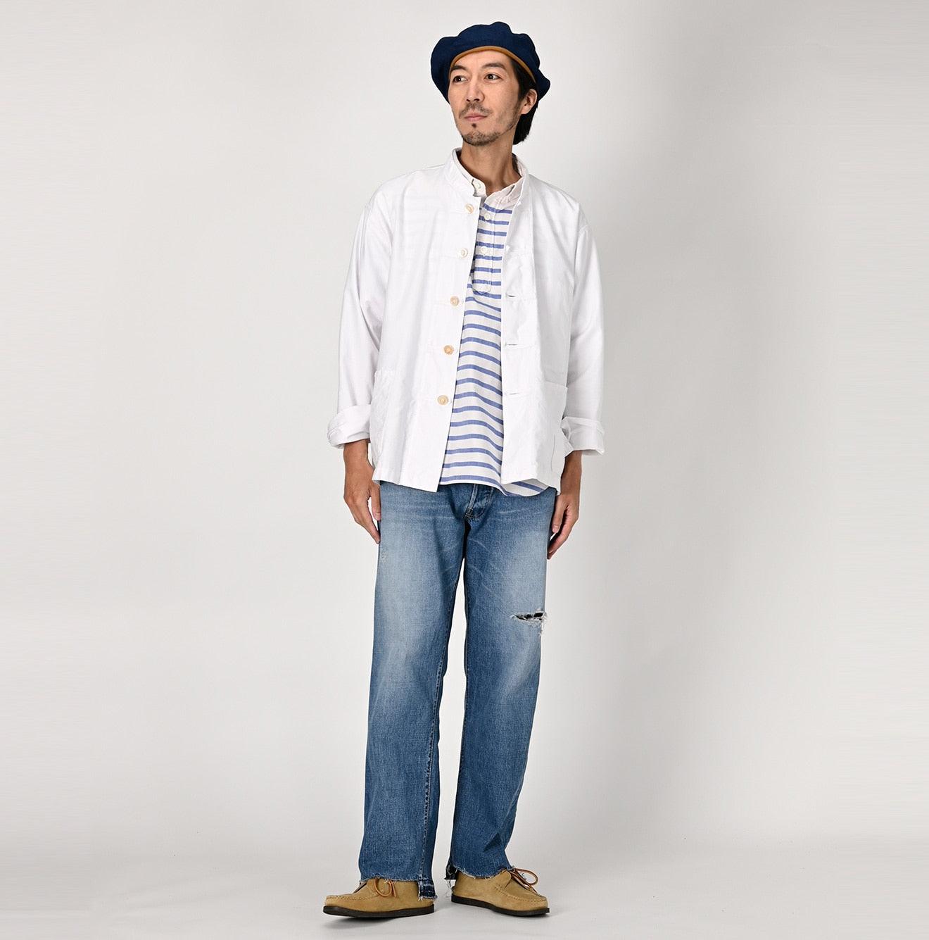 DENIM COVERALL(WHITE) サイズ3 ANCELLM DENIM COVERALL [WHITE] - Fresh Service NECESSARY or