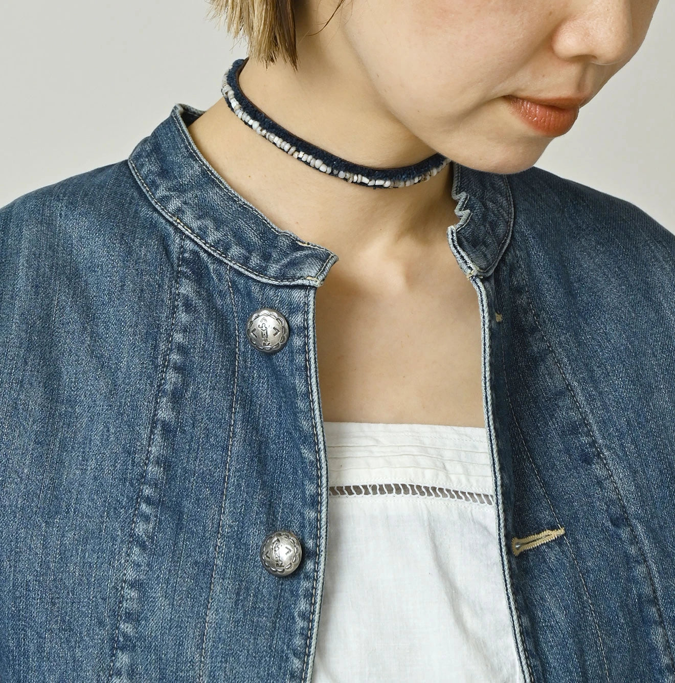 45R Rye Mugi Denim × Quilt Petite Coverall Zyu - Image 6