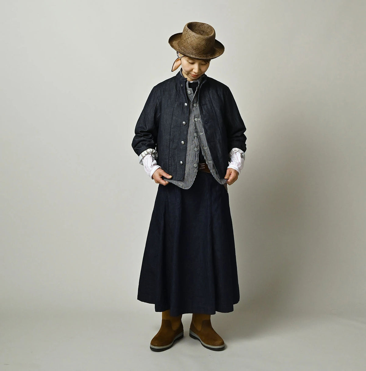 45R Rye Mugi Denim × Quilt Petite Coverall Nou