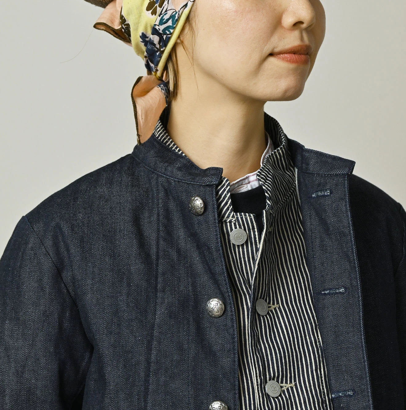 45R Rye Mugi Denim × Quilt Petite Coverall Nou - Image 6